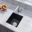 Évier de bar en granite avec accessoires encastrable Lqsqua LQS L 13 po x l 15 po-106943153