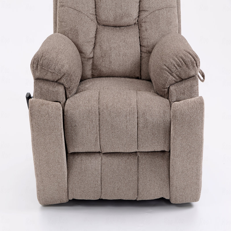 Old Age Electric Lift Chair, Flat High Density Foam Electric Sofa, With Heating And Massage Functions, Can Tilt To 180 Degrees, 2 Pocket Cup Holders, 2 Remote Controls, Dual OKIN Motors