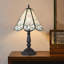 Lampe de table vintage 18 po, lampe de bureau rétro en verre rétro 60 W avec interrupteur contrôlé, support de lampe de table E26-1760064399
