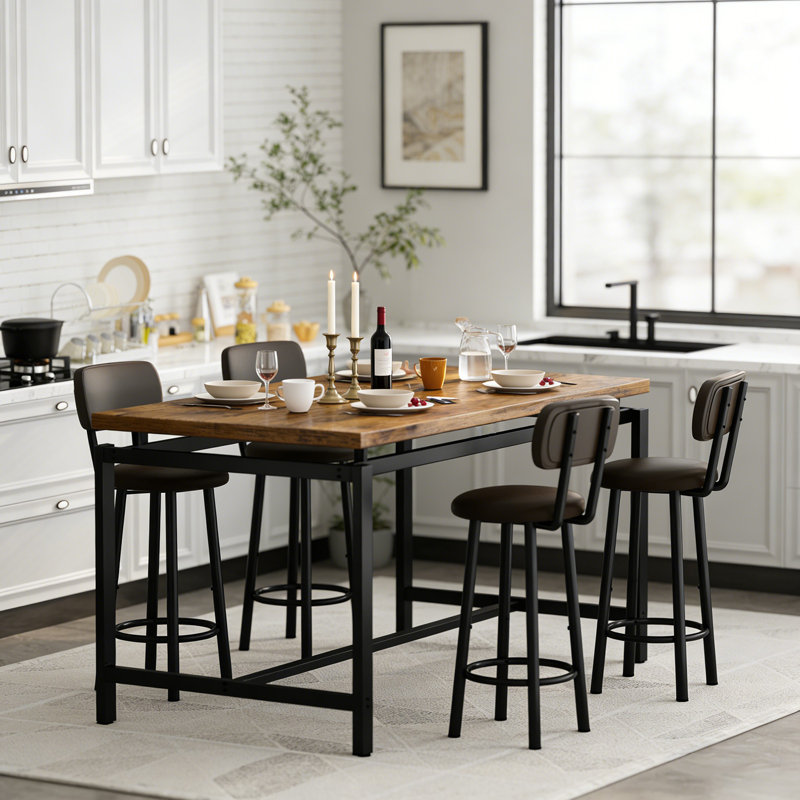 Achiropita 4 - Person Four Leg Dining Set
