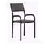 Chaise de bureau avec structure en métal, noire