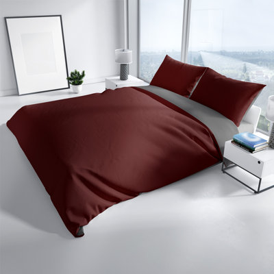 Microfibre Reversible 2 Pieces Duvet Cover Set