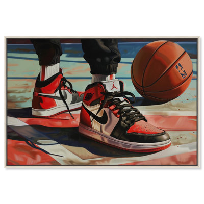 Down at the Court Canvas by Art Remedy