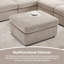 Canapé modulaire rembourré sans accoudoirs avec repose-pieds-599024557