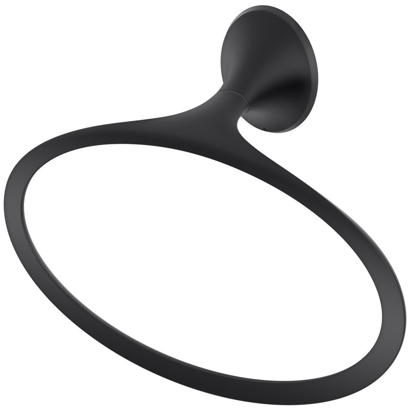 Rhen Towel Ring, Matte Black