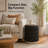 Stylish Linen Cylinder Storage Ottoman-1121326581