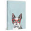 Geeky Puppy 1 Piece Wrapped Canvas Painting-36811554