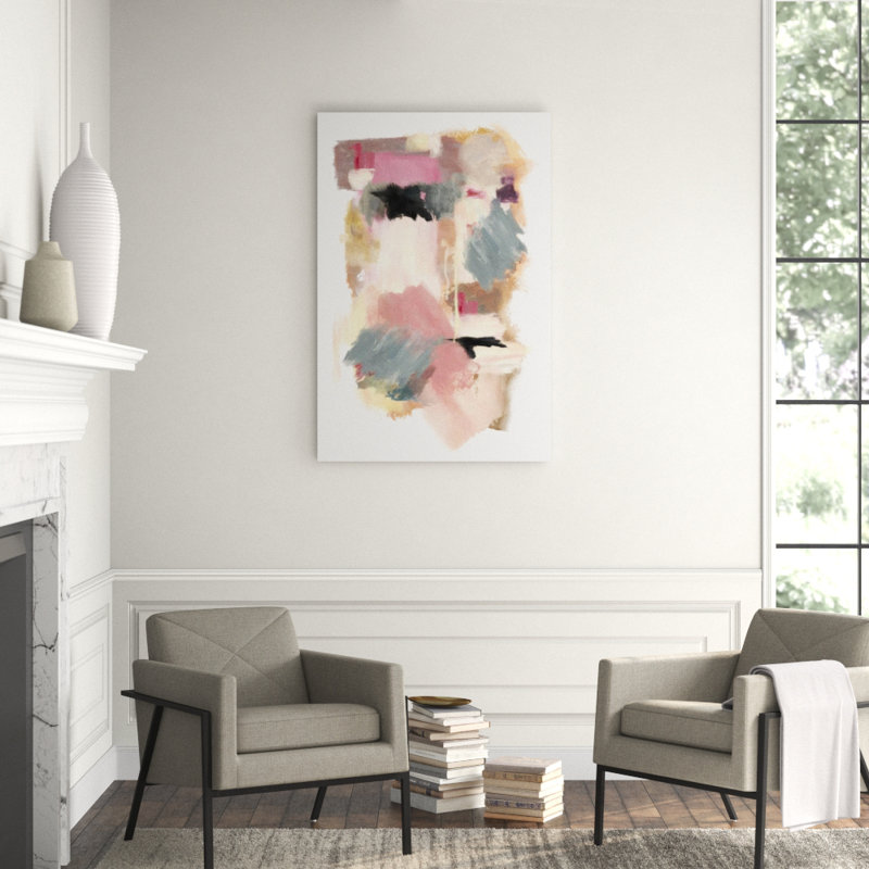 Abstract Roses Print by Ariel Gonzalez, 60" H x 40" W, Image Brush Gel
