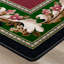 Tapis floral grenat touffeté Almine-1369359124