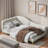 Upholstered Daybed With Headboard And Armrest-382239015-382239018