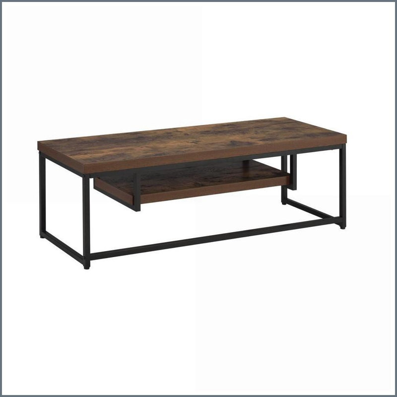 TV Furniture Weathered Oak &amp; Black Metal TV Stand with Storage | Fits Up to 50” TVs | Black,Oak | TV Size Ranges 40-49 inches