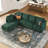 Ozeal 107.8'' Wide L-Shaped Corduroy Modular Sectional Sofa Living room Storage Couch Convertible Sleeper Sofa Bed-600220438