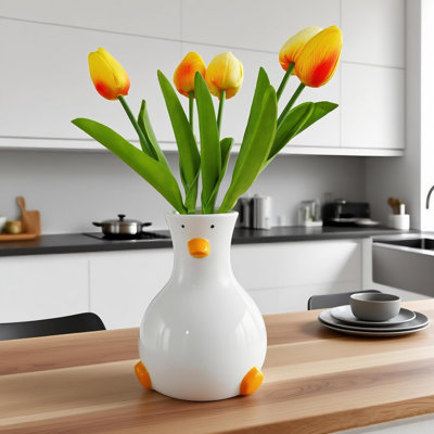 Handmade Ceramic Duck Vase