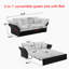 Multi-Functional Pull Out Sofa Bed With Removable Parts, Ideal For Guests And Space Saving In Living Rooms And Bedrooms-1876607001