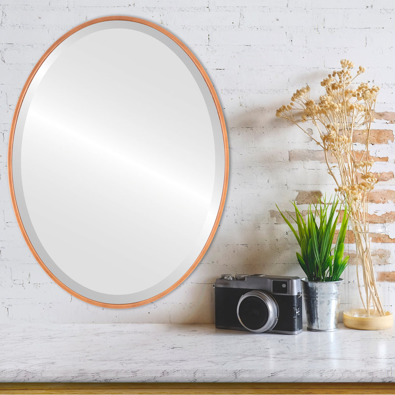 Bugarin Oval Mirror, 30.62" H x 40.62" W, Sunset Gold