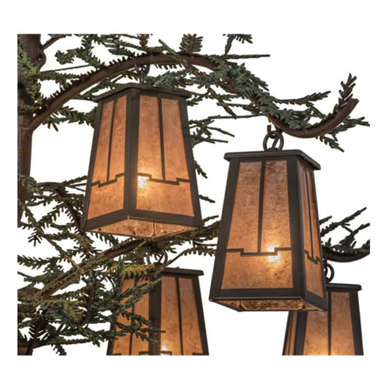 Pine Branch 12 - Light Chandelier
