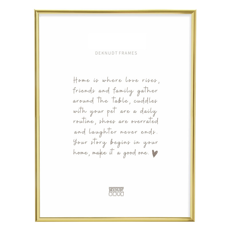 Abad Gold Metal Picture Frame, 30cm x 40cm