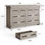 Commode pour chambre à coucher avec 8 tiroirs, commodes de ferme-643780290