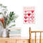 «Happy Hearts», art mural abstrait fantaisiste romantique-129022007