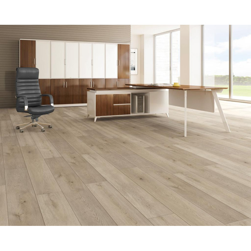 Plancher de luxe en vinyle imperméable avec couche d'usure 22 mil - 8,5 mm avec sous-couche, Bois naturel