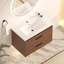 Meuble-lavabo mural 30 po à 2 tiroirs, fermeture brun rougeâtre