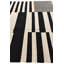 Tapis noir et blanc 8 x 10