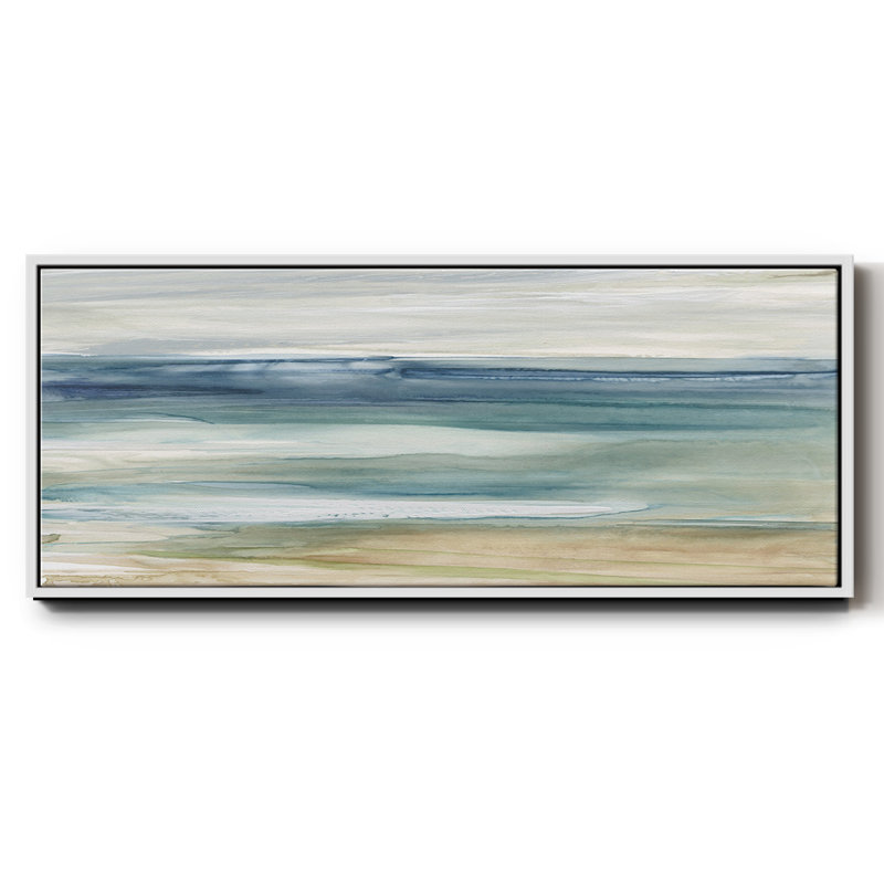 Ocean Breeze- Framed Canvas_19882WC, H 8 po x l 20 po x P 1,5 po, Blanc