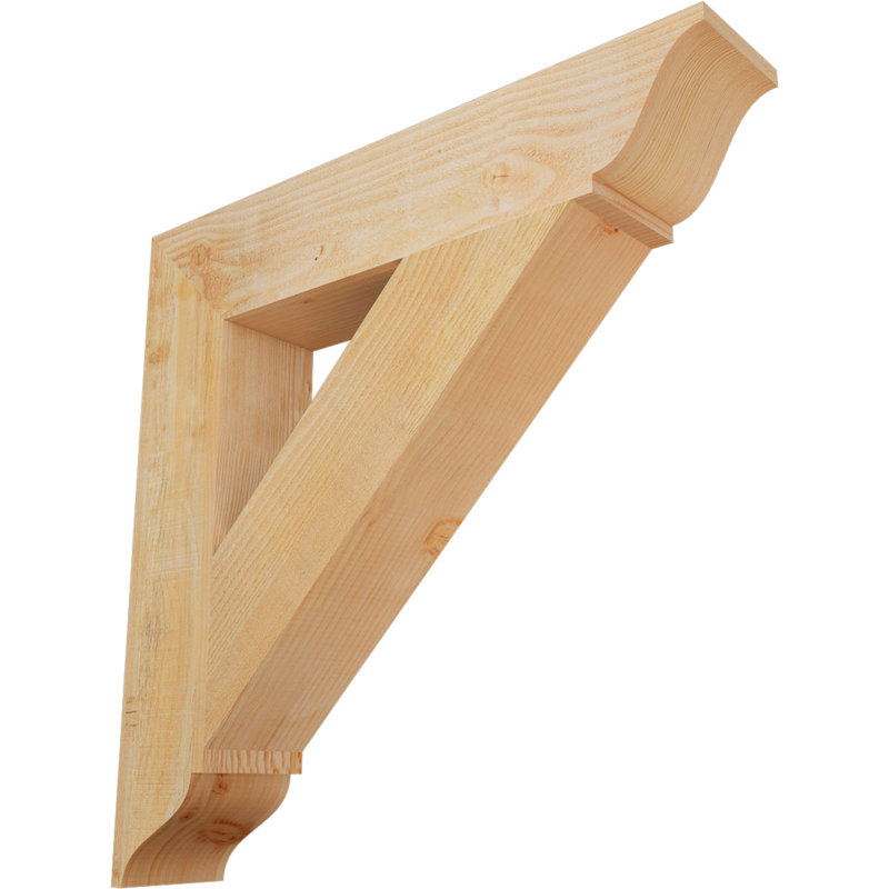 Support traditionnel, H 32 po x l 6 po x P 32 po, Douglas (sciage brut)