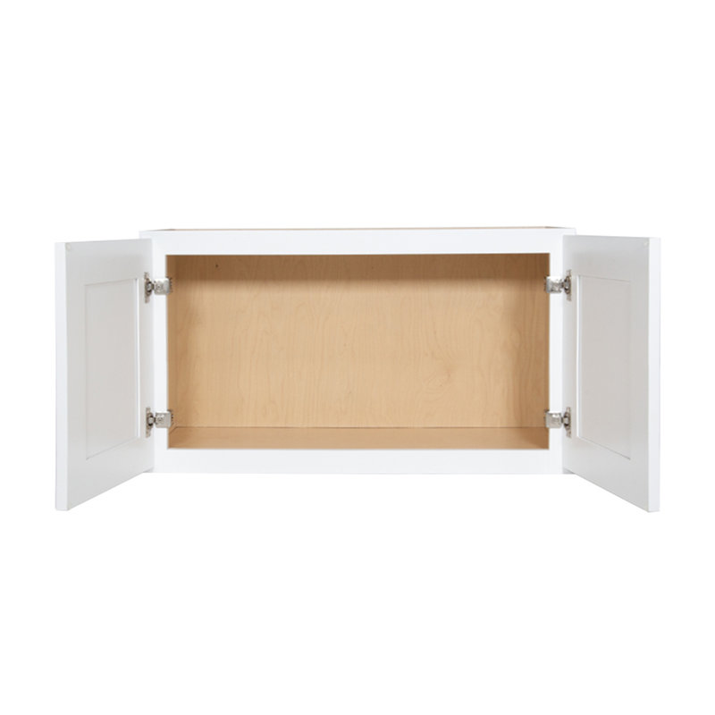 Armoire murale standard blanche Shaker de l 30 po x P 12 po x H 18 po Homeibro Cozy Design, Blanc shaker