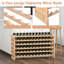 Solid Wood Standard Wine Bottle Rack Yellow