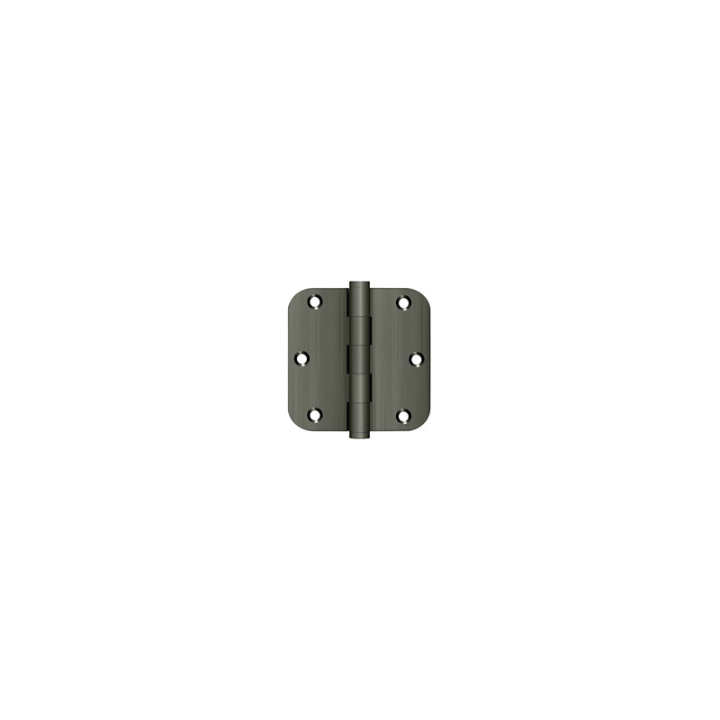 Hinge, Solid Brass, Antique Nickel