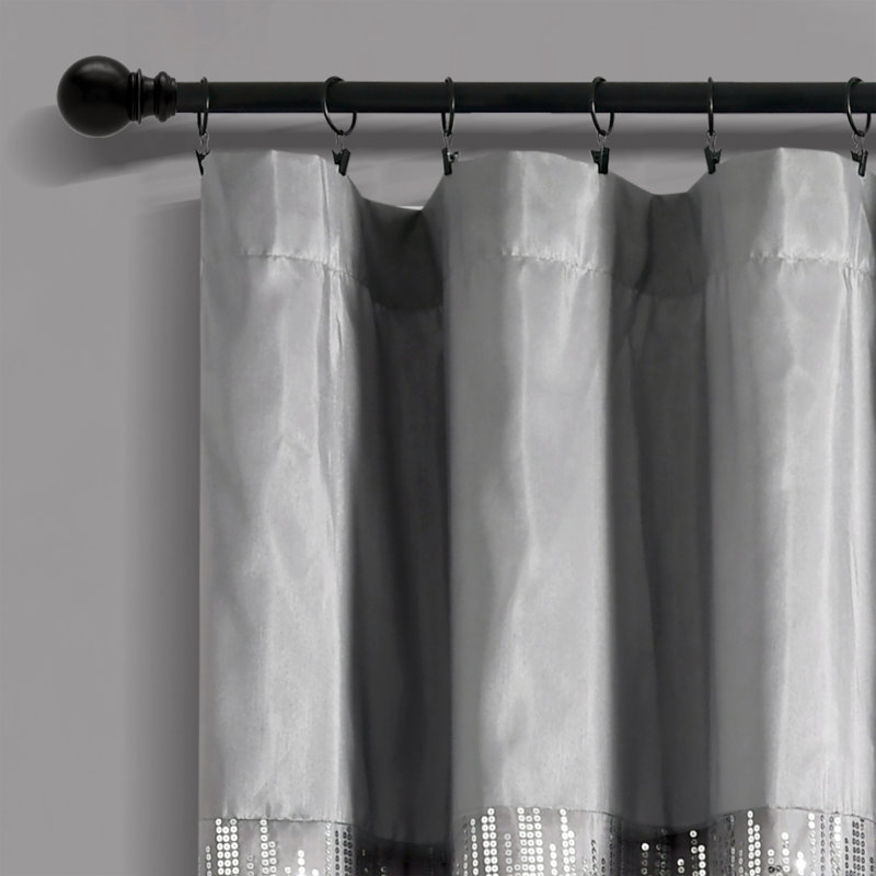 Lush Decor Night Sky Semi-Sheer Single Curtain Panel, Purple