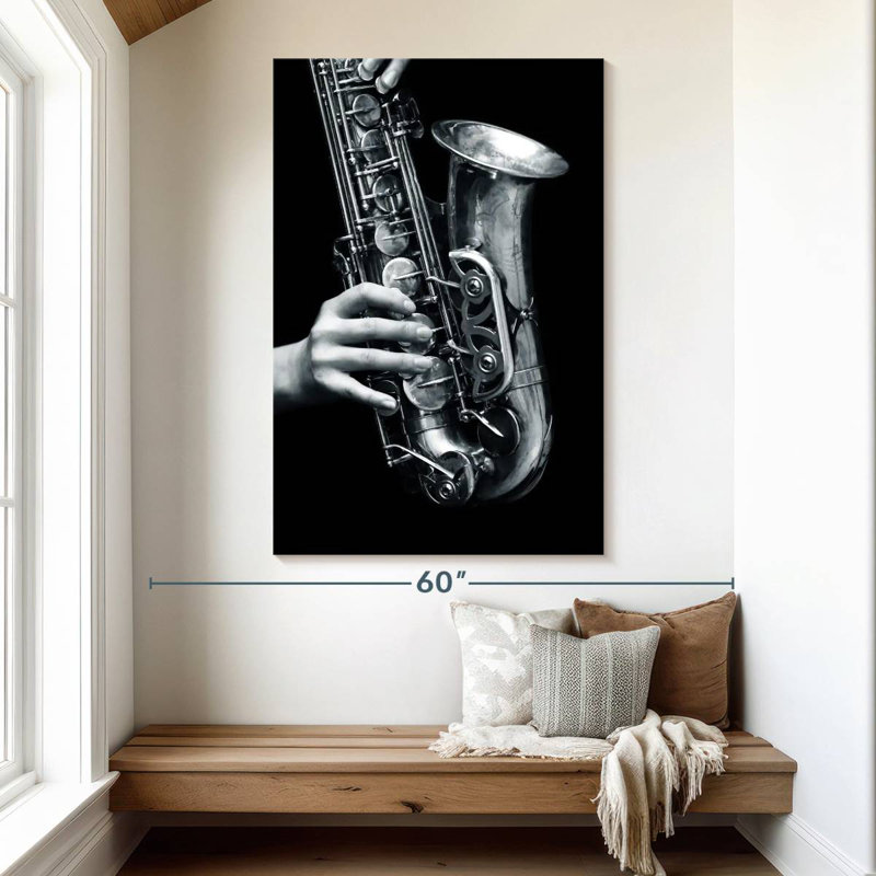 Abarca Saxophone Play, 51" H x 34" W