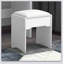 Meuble-lavabo tendance avec miroir, lumières réglables et 4 tiroirs pour le maquillage et l'organisation