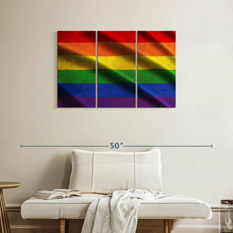 Drapeau Khyia LGBT, H 24 po x l 38 po