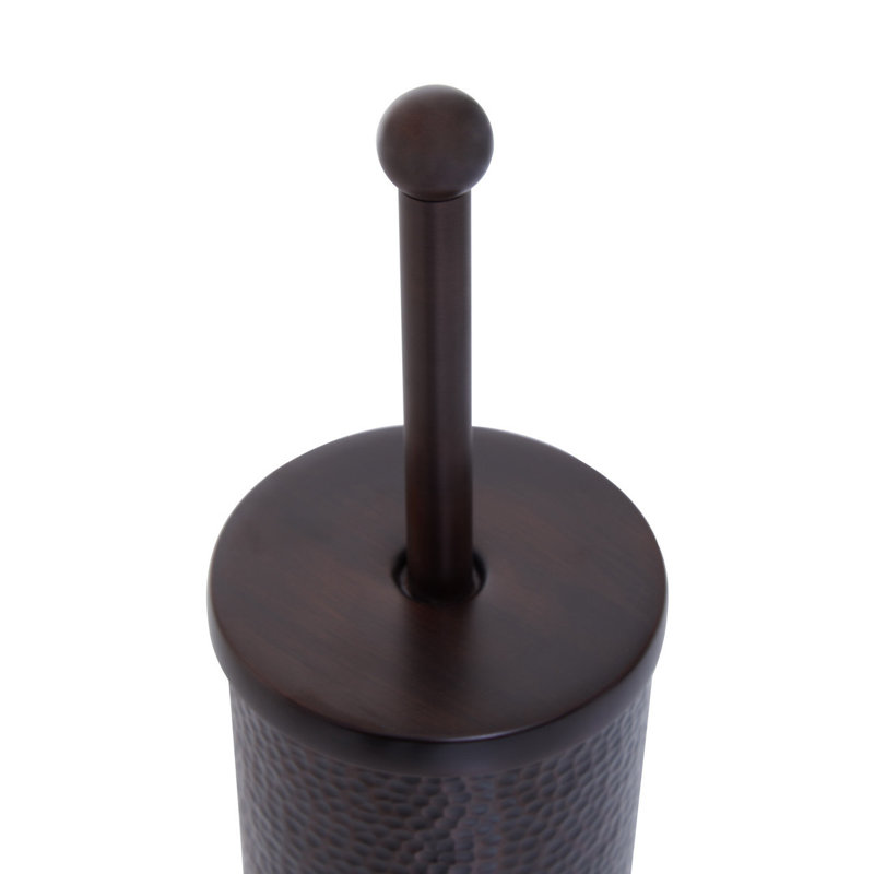 Strout Free-Standing Toilet Brush and Holder, Dark Bronze