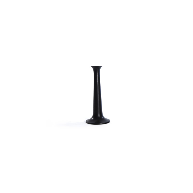 Bougeoir de table en aluminium, Noir, H 9 po x l 4 po x P 4 po