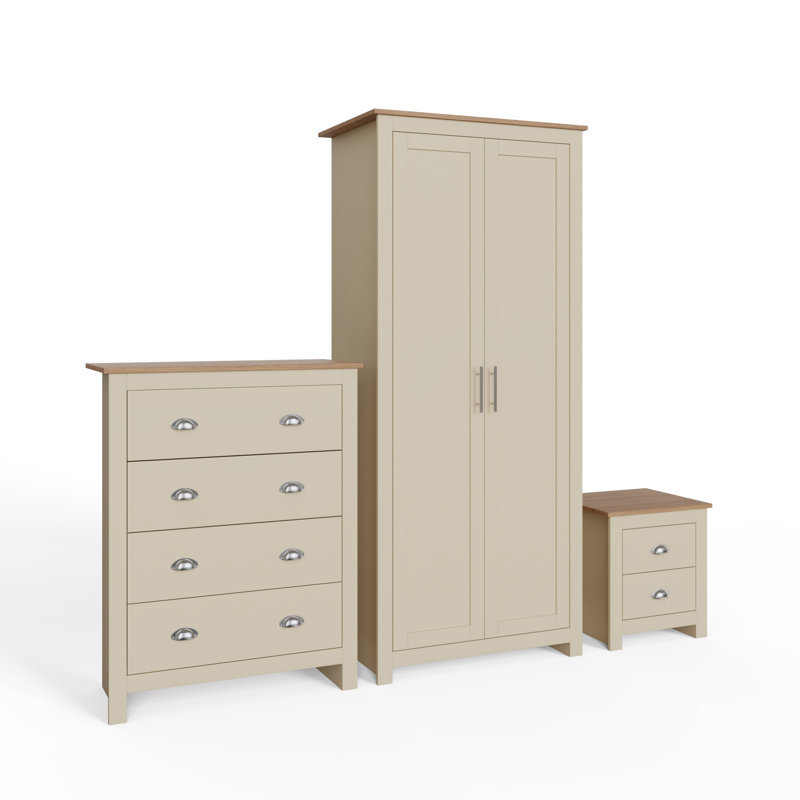 Kenneth Piece Bedroom Set, Cream