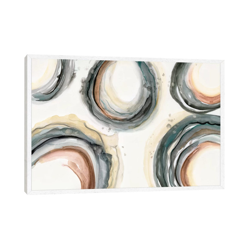 Elasticity by Nan - Painting on Canvas, 101.6 cm H x 66.04 cm W, White Framed