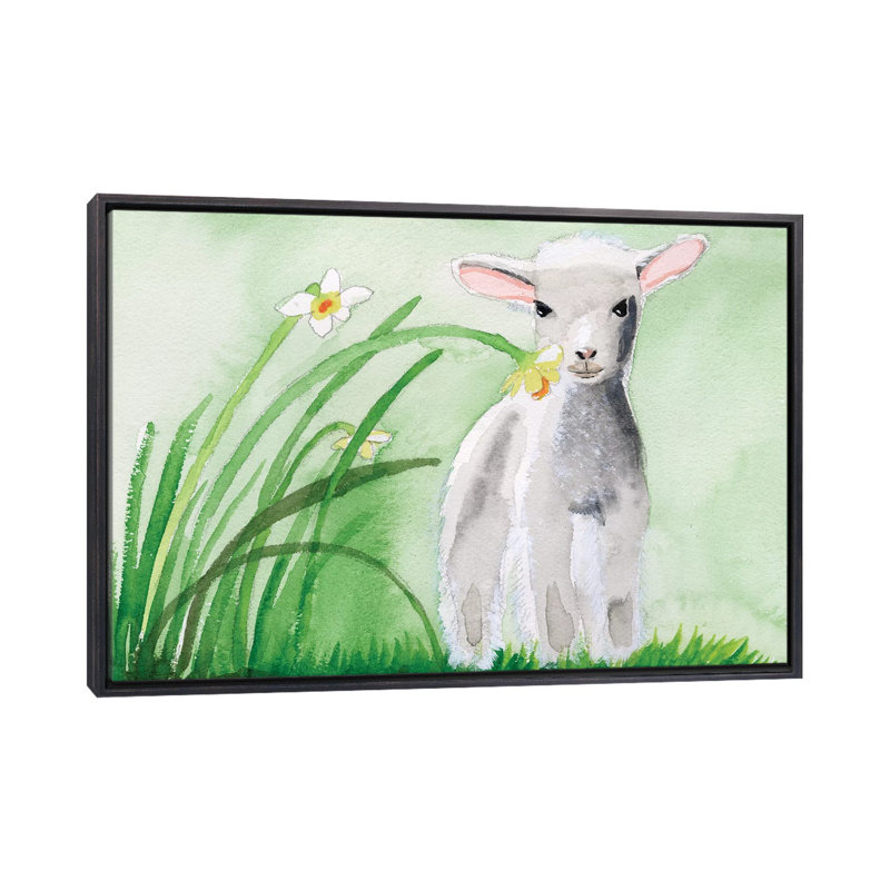 «Baby Spring Animals IV» par Alicia Ludwig - reproduction d'art, Pas de tapis, H 18 po x l 26 po x P 1,5 po