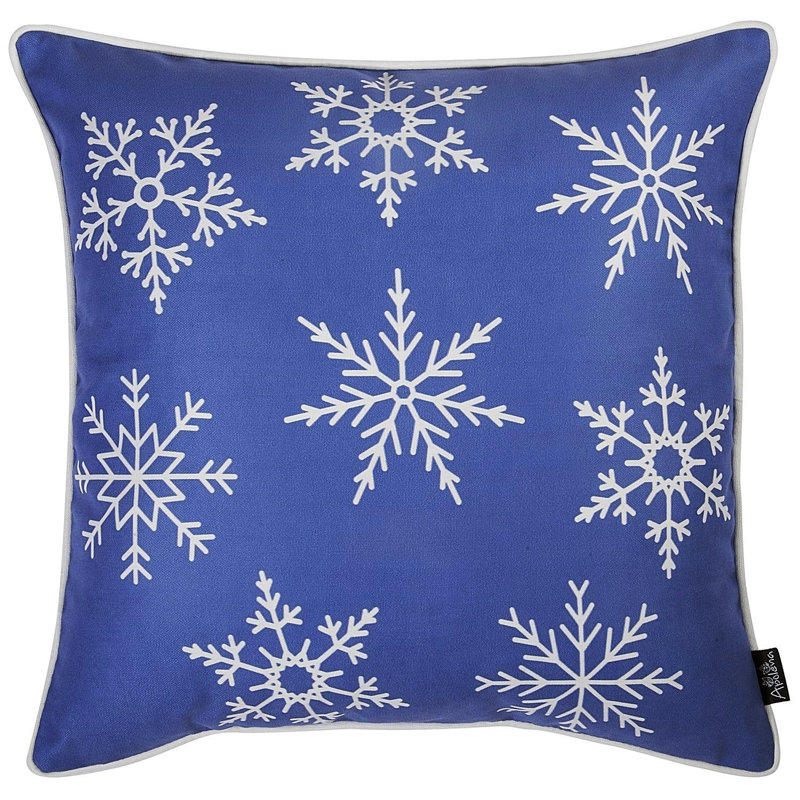Geometric Pillow Cover, Blue