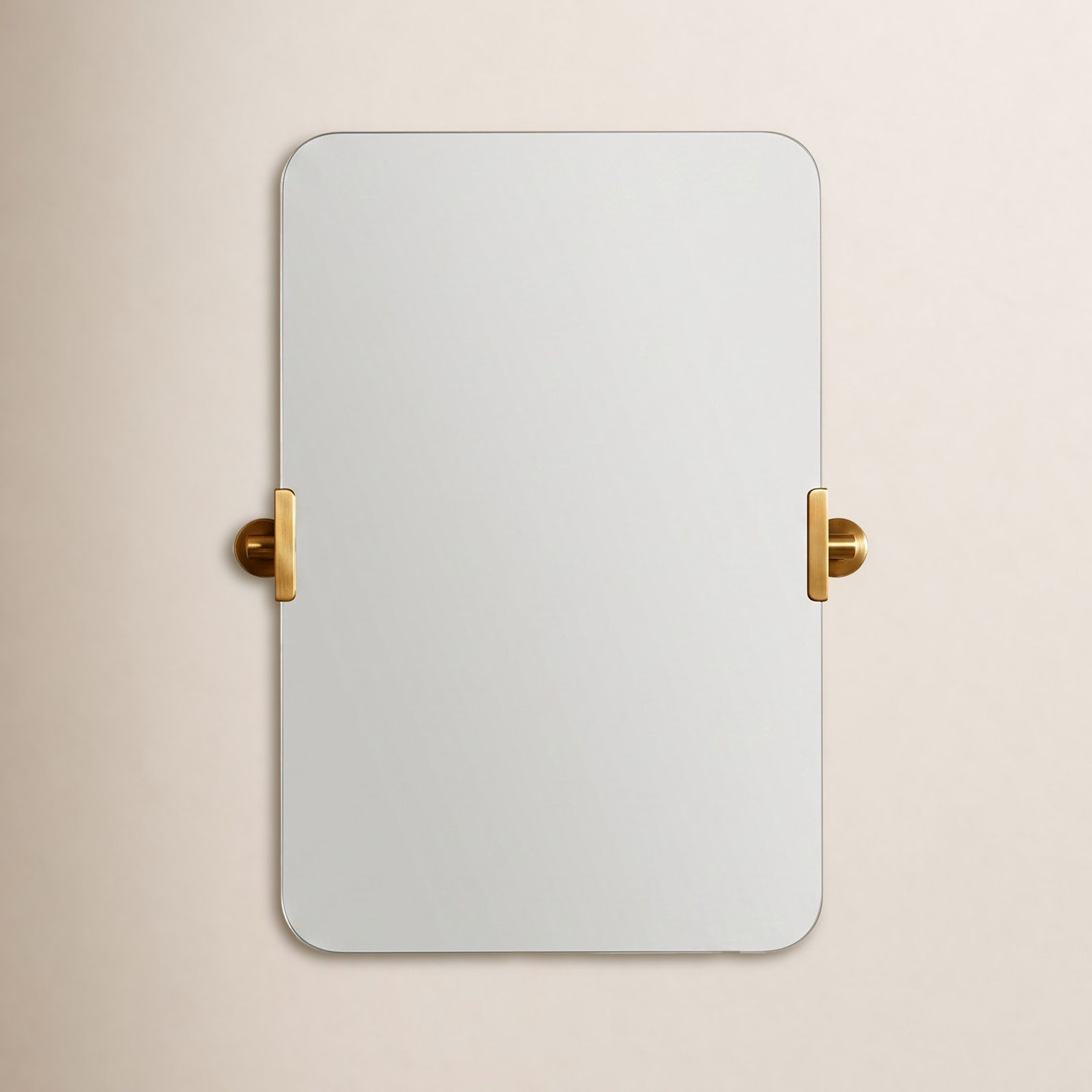 Castia 20" Accent Mirror, Vibrant Brushed Nickel
