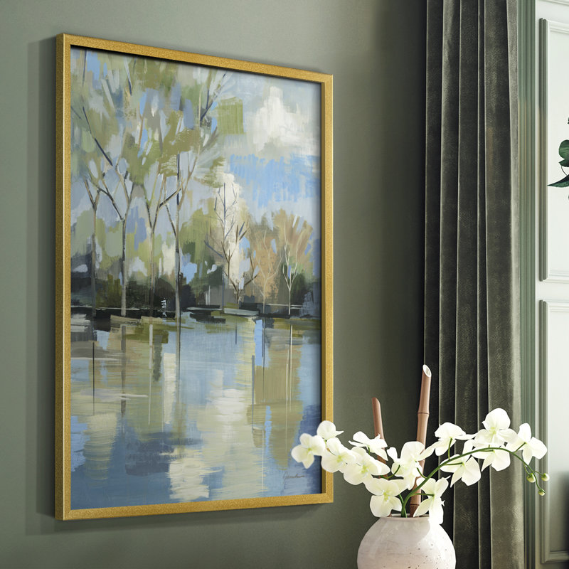 «Enchanted Forest II», reproduction encadrée - bois massif, H 10 po x l 8 po