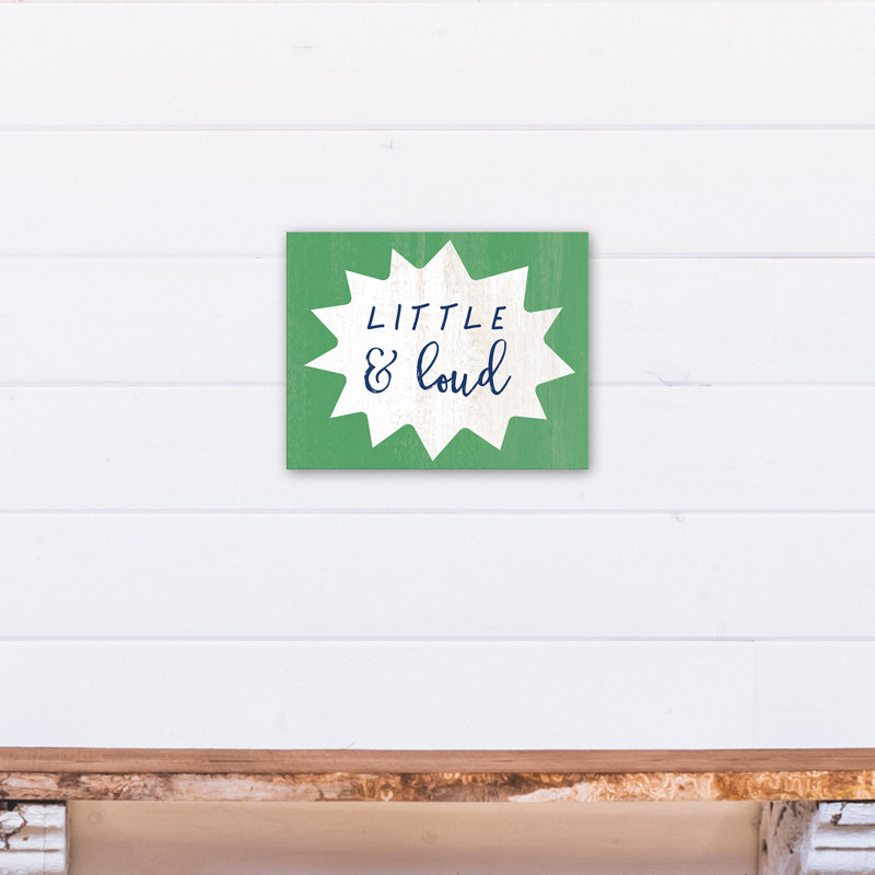 «Bryant Little and Loud», art sur toile, H 11 po x l 14 po x P 1,25 po
