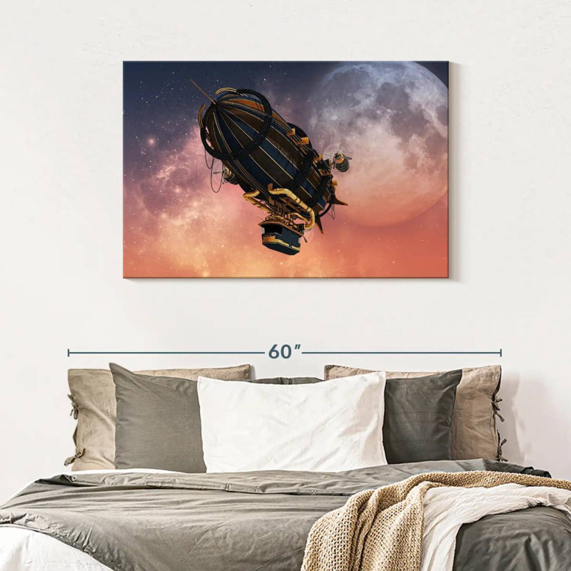 Mehar Steampunk Zeppelin, 30" H x 45" W