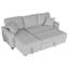 Canapé-lit modulaire de 86 po de large rembourré-87460509