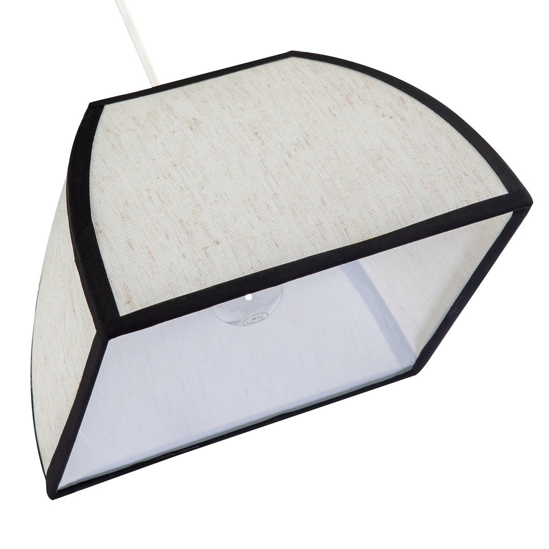 18cm H Fabric Drum Lamp Shade ( No Direct Attachment Method ) in Black