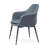 Teegan 19'' H Upholstered Metal Armchair-463156453-438107533