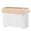 Multifunctional Extendable Kitchen Island Cart With US Standard Outlet