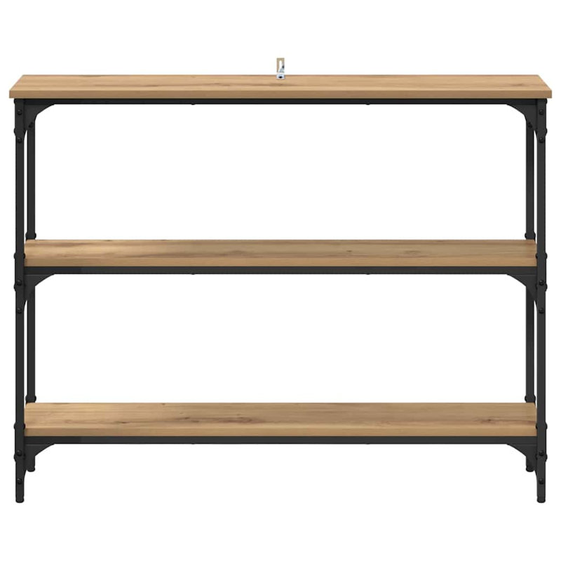 Console Table, Artisan Oak, 75cm H x 100cm W x 22.5cm D